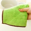 Superfine fiber double-sided dishcloth absorbs water, does not shed fibers, and does not stick to oil. Dishcloth, cleaning cloth, kitchen cleaning cloth details Picture
